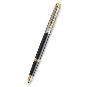 Waterman Hémisphére Reflections of Paris SE DLX Black GT plniace pero, hrot M - Reklamnepredmety