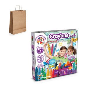 Crayon Factory Kit IV. Vzdělávací hra pro děti dodává se s dárkovou taškou z kraftového papíru (115 g/m²) - Reklamnepredmety