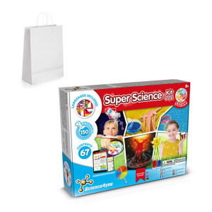 6 in 1 Super Science Kit II. Vzdělávací hra pro děti dodává se s dárkovou taškou z kraftového papíru (100 g/m²) - Reklamnepredmety