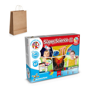 6 in 1 Super Science Kit III. Vzdělávací hra pro děti dodává se s dárkovou taškou z kraftového papíru (115 g/m²) - Reklamnepredmety