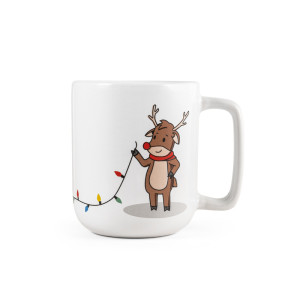 REINDEER. Hrnek s vánočním potiskem 330 ml - Reklamnepredmety