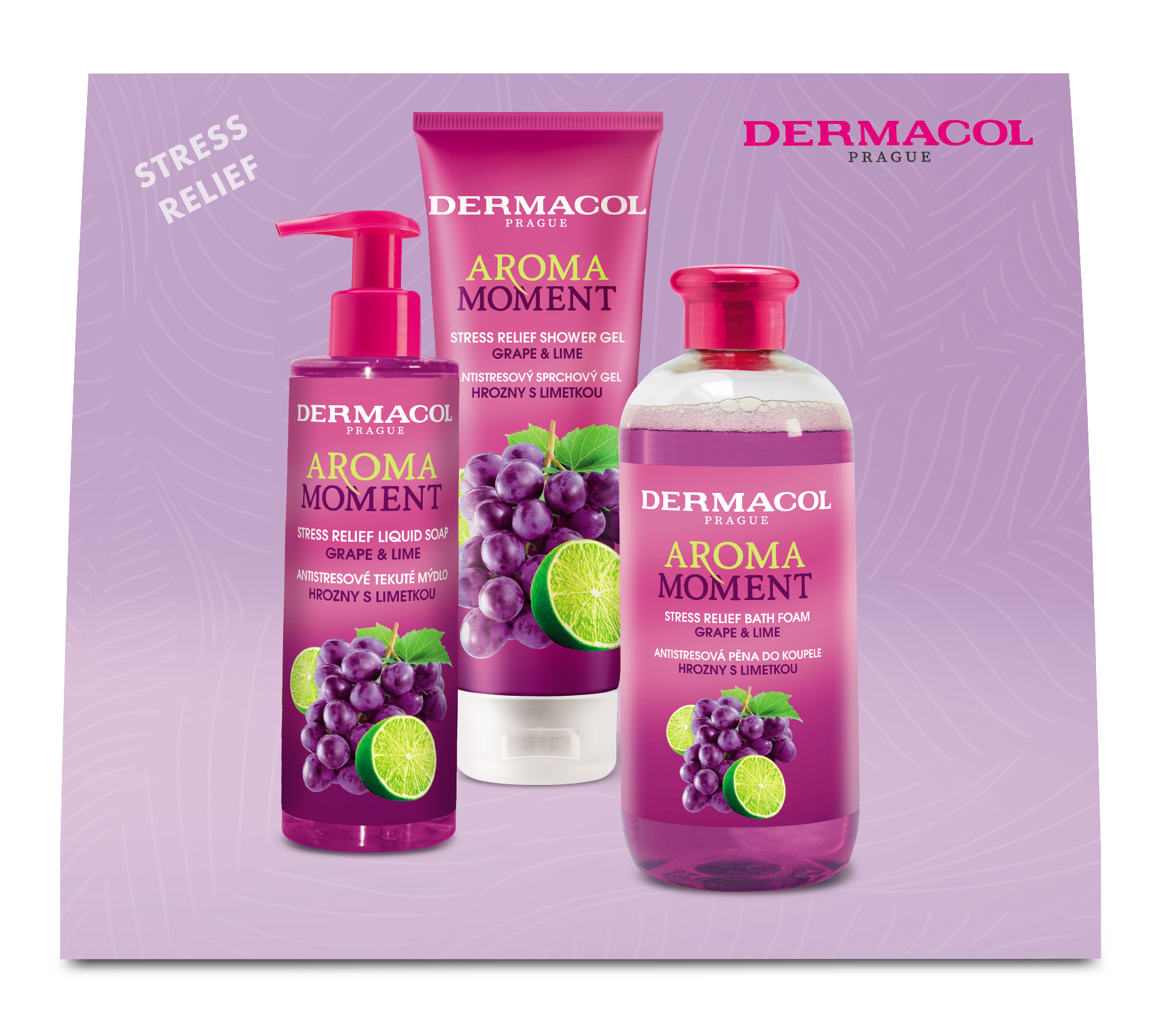 Set péče o tělo Hrozny s limetkou Aroma Moment Dermacol