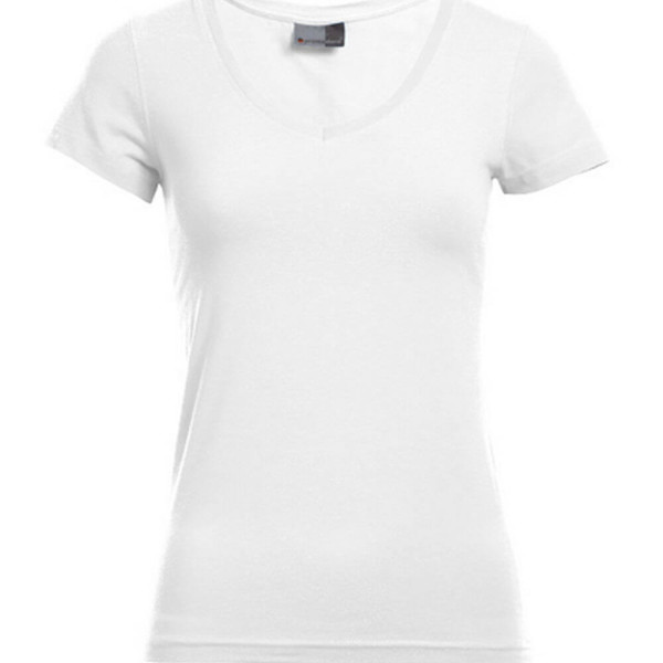 E3086 Women´s Slim Fit V-Neck-T