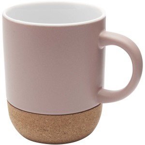 Keramický hrnek s korkovými detaily a matným povrchem Billie, 300 ml - Reklamnepredmety
