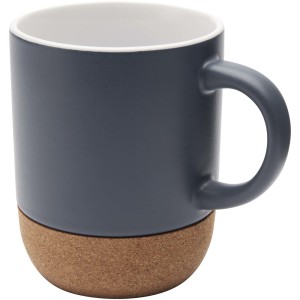 Keramický hrnek s korkovými detaily a matným povrchem Billie, 300 ml - Reklamnepredmety