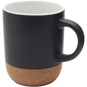 Keramický hrnek s korkovými detaily a matným povrchem Billie, 300 ml - Reklamnepredmety
