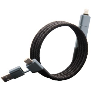 100W magnetický ultra rychlý nabíjecí kabel SCX.design C52 4 v 1 z rPET - Reklamnepredmety