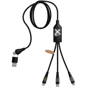 Kabel 5v1 SCX.design C50 pro rychlé nabíjení se 100 W/5 A a digitálním displejem - Reklamnepredmety