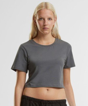 Dámský crop top z těžké bavlny NM 006 - Reklamnepredmety