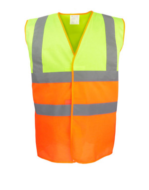 Hi-Vis dvoubarevná vesta - Reklamnepredmety