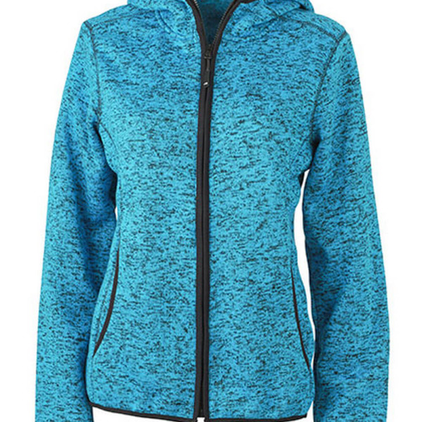 JN588 Ladies´ Knitted Fleece Hoody