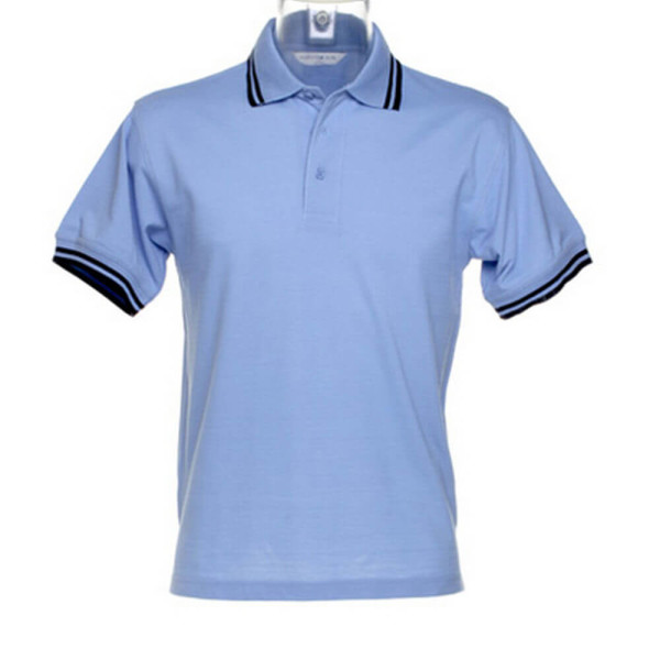 K409 Tipped Collar Polo