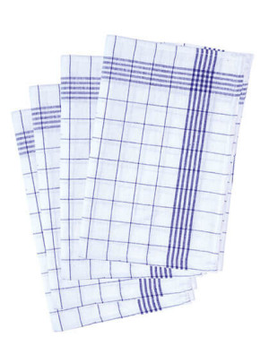 KY076 Checkered dishcloth (pack of 10 pieces) - Reklamnepredmety