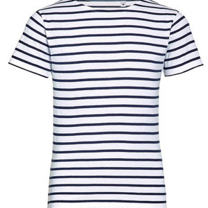 L01400 Kids Round Neck Striped T-Shirt Miles - Reklamnepredmety