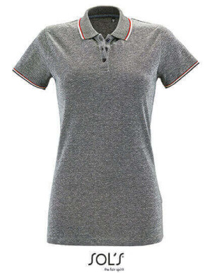 L02082 Womens Heather Polo Shirt Paname - Reklamnepredmety