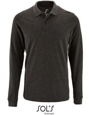 L02087 Mens Long-Sleeve Piqué Polo Shirt Perfect - Reklamnepredmety