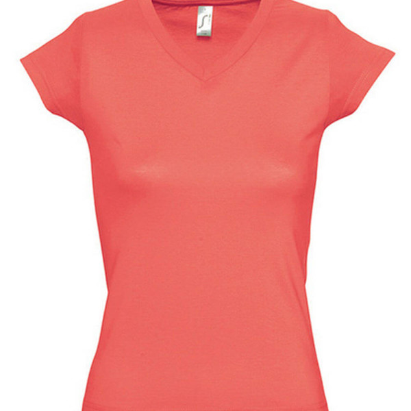 L156 Ladies V-Neck-T-Shirt Moon