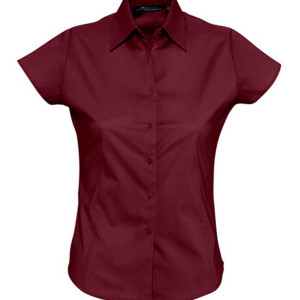 L630 Ladies Stretch-Blouse Excess Shortsleeve - Reklamnepredmety