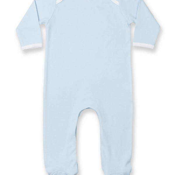 LW053 Contrast Long Sleeved Sleepsuit