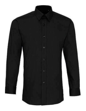 PW204 Men's Long Sleeve Fitted Poplin Shirt - Reklamnepredmety