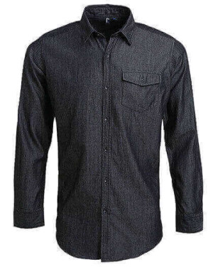 PW222 Mens Jeans Stitch Denim Shirt - Reklamnepredmety