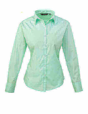 PW300 Ladies Poplin Long Sleeve Blouse - Reklamnepredmety