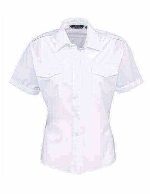 PW312 Ladies Short Sleeve Pilot Shirt - Reklamnepredmety