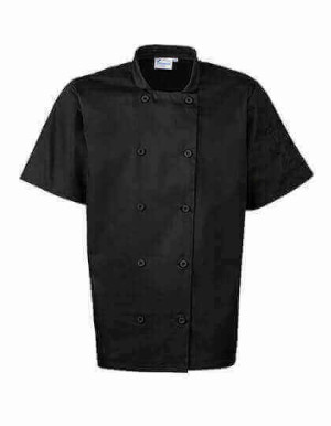 PW656 Essential Short Sleeve Chef´s Jacket - Reklamnepredmety