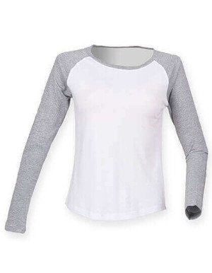 SF271 Ladies Long Sleeved Baseball T - Reklamnepredmety