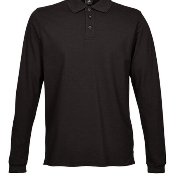 TJ1406 Luxury Stretch Long Sleeve Polo