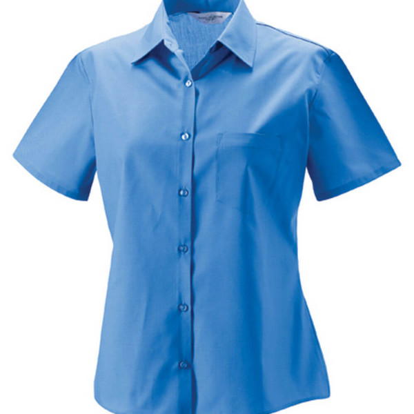 Z935F Ladies´ Short Sleeve Polycotton Poplin Shirt