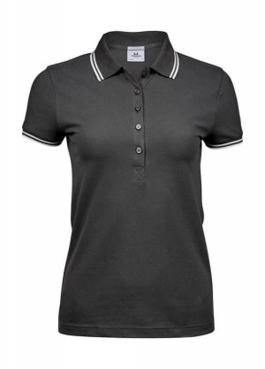 Dámské Luxury Stripe Stretch Polo - Reklamnepredmety