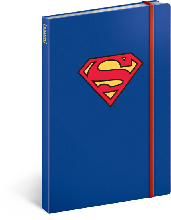 Notes Superman – Symbol, linkovaný, 13 x 21 cm