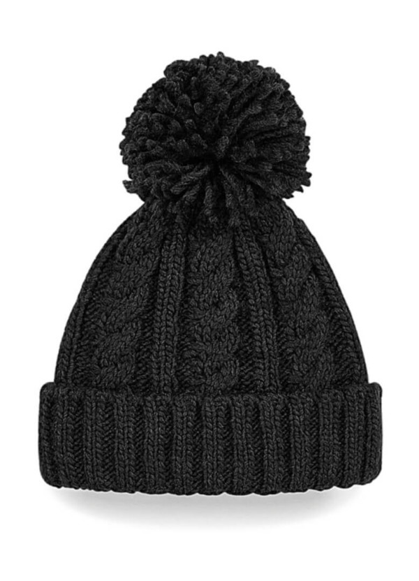 Čepice Cable Knit Melange Beanie