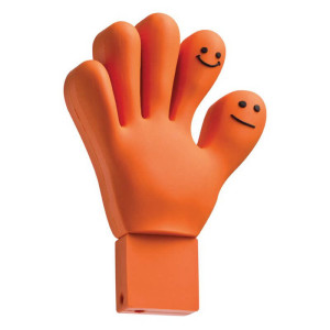 USB klíče s veselým Fun Hands designem z PVC - Reklamnepredmety